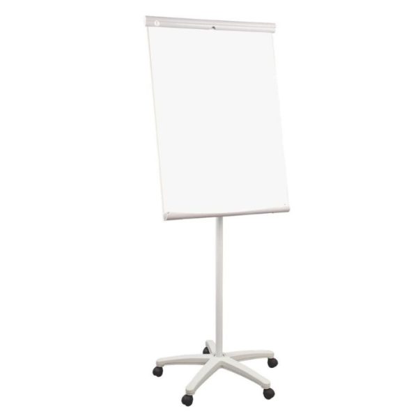 Tableau Magnétique Blanc de Conférence avec Roulettes – 70 x 100 cm (23)