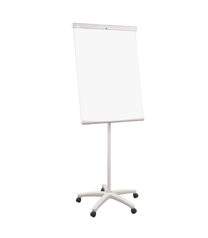 Tableau Magnétique Blanc de Conférence avec Roulettes – 70 x 100 cm (23)