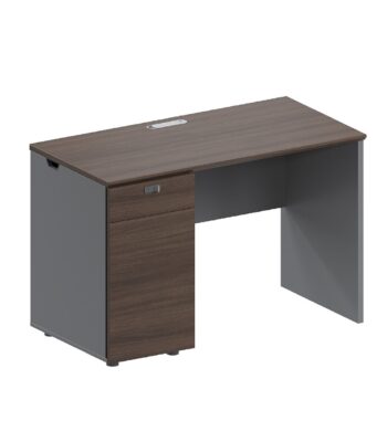 Bureau IKONE, Pari Walnut + Dark Grey