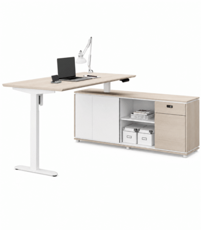 Bureau-réglable-en-hauteur-avec-retour-ORACLE