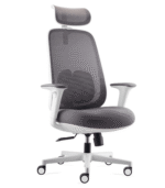 Fauteuil-Ergonomique-DIRECTION-TWINKLE-PRESIDENT-GRIS-BLANC