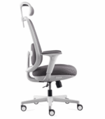 Fauteuil-Ergonomique-DIRECTION-TWINKLE-PRESIDENT-GRIS-BLANC