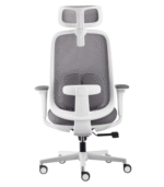 Fauteuil-Ergonomique-DIRECTION-TWINKLE-PRESIDENT-GRIS-BLANC