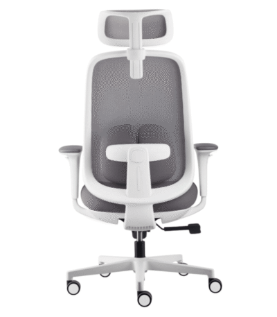 Fauteuil-Ergonomique-DIRECTION-TWINKLE-PRESIDENT-GRIS-BLANC