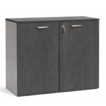 ARMOIRE BASSE EN BOIS A 2 PORTES BATTANTES KAMOS TENEBRA H 81 CM