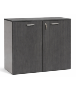 ARMOIRE BASSE EN BOIS A 2 PORTES BATTANTES KAMOS TENEBRA H 81 CM