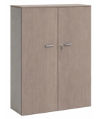 ARMOIRE HAUTE EN BOIS A 2 PORTES BATTANTES KAMOS OLUM TUNDRA H_160CM