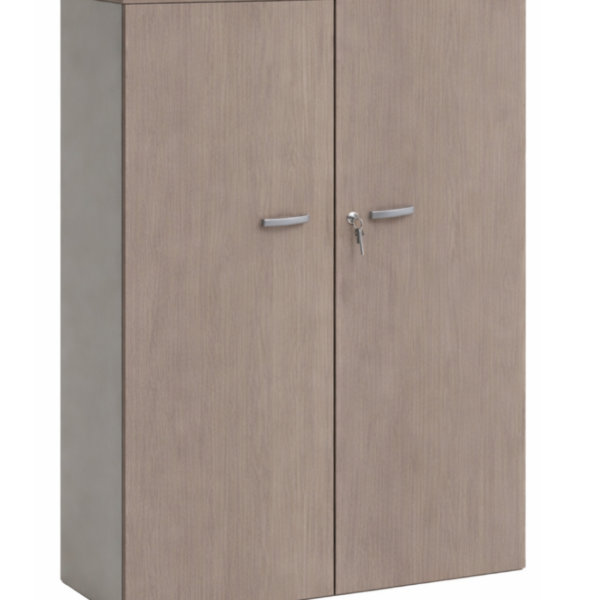 ARMOIRE HAUTE EN BOIS A 2 PORTES BATTANTES KAMOS OLUM TUNDRA H_160CM