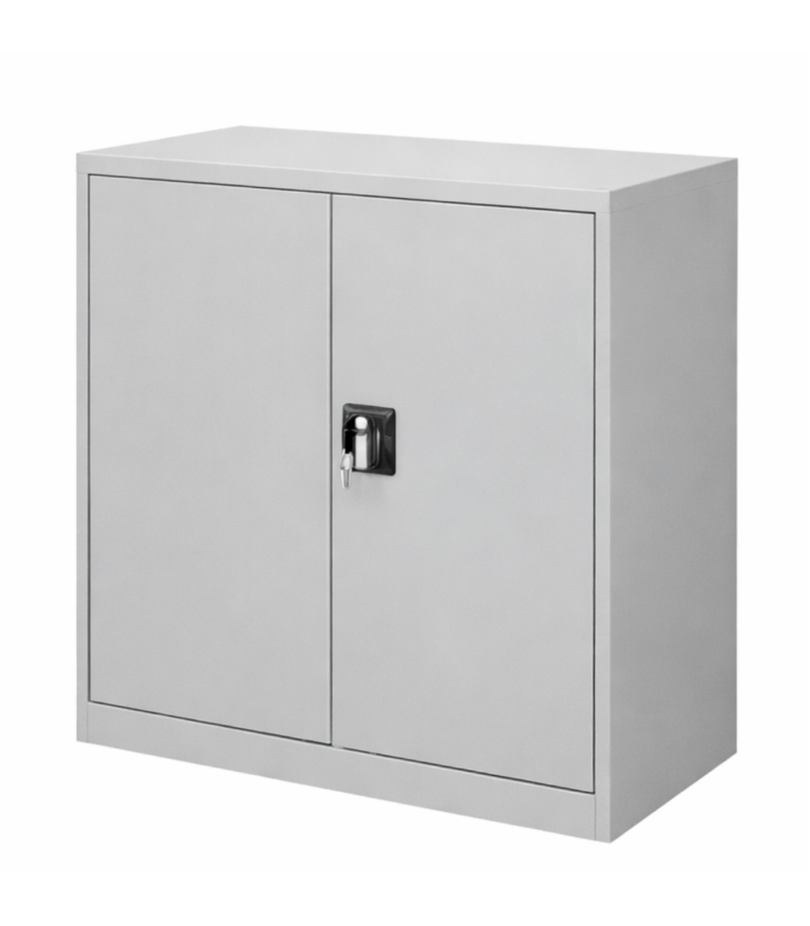 ARMOIRE METALLIQUE BASSE A 2 PORTES BATTANTES