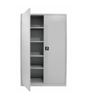 ARMOIRE METALLIQUE HAUTE A 2 PORTES BATTANTES