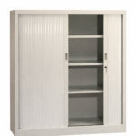 ARMOIRE METALLIQUE HAUTE A RIDEAU H_ 160 CM MONOBLOC
