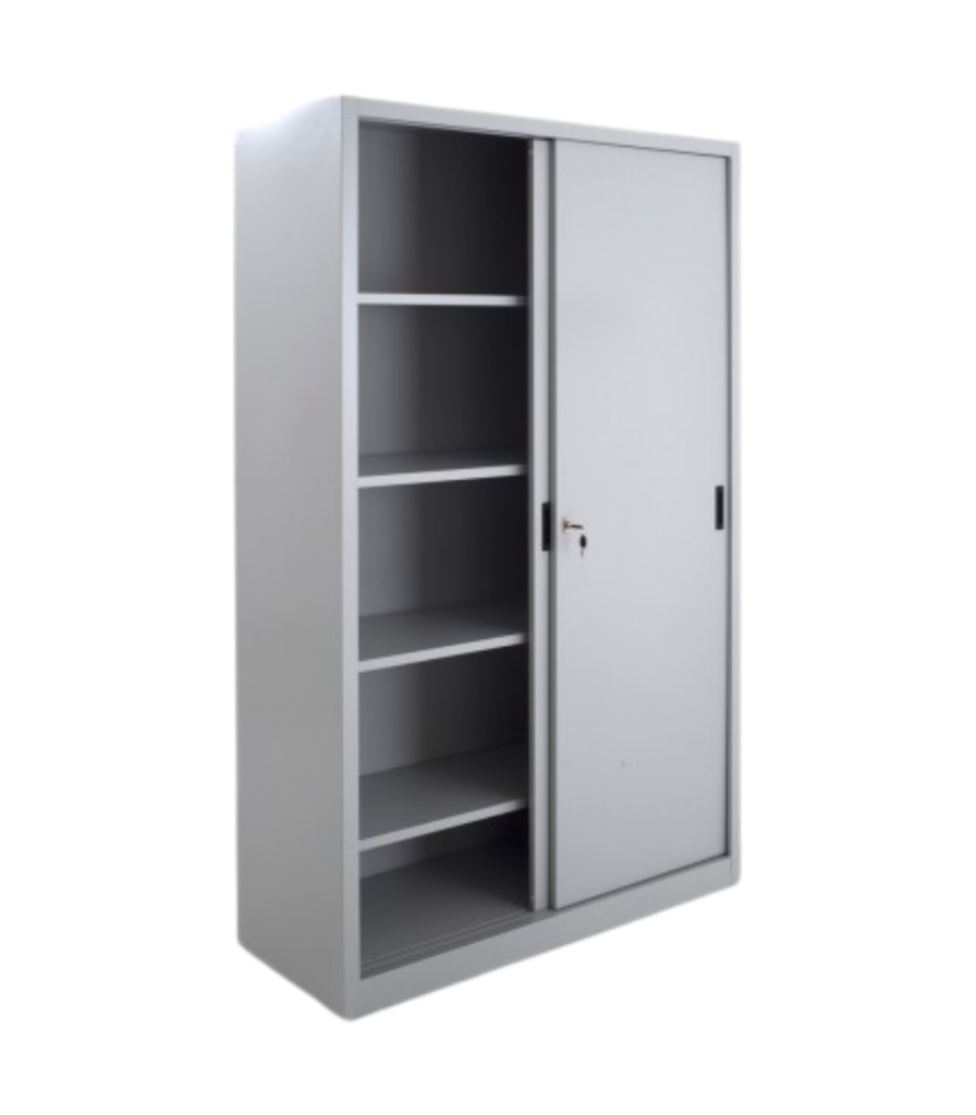 ARMOIRE METALLIQUE HAUTES A 2 PORTES COULISSANTES