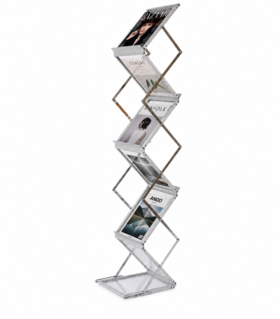 PORTE BROCHURE ZIGZAG A 6 NIVEAUX