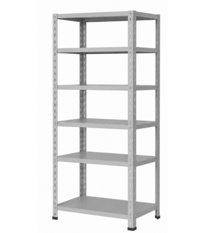 RAYONNAGE METALLIQUE 6 TABLETTES SANS FOND SANS PAROIS