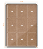 VITRINE D'AFFICHAGE NOBO 9xA4