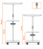 Tableau magnetique mobile NOBO MOVE & MEET - 700x1000 mm